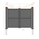 image 2 of Double Swing Gate 3750x1800mm Black - Horizontal Solid Infill and Flat Top | Black | 1