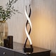 image 2 of ValueLights Infinity Black Double Twist Integrated LED Table Lamp