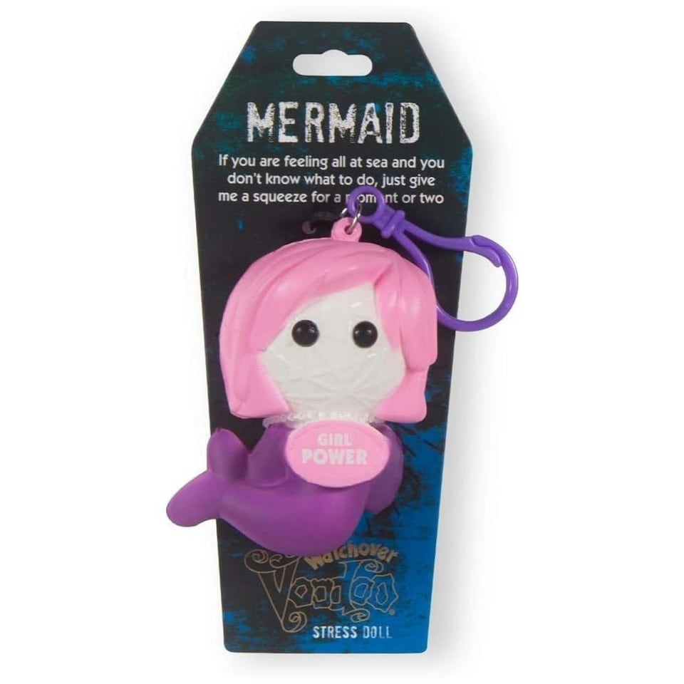 History & Heraldry Voodoo Stress Toy Keychain - Mermaid