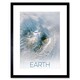 image 1 of NASA Our Solar System Earth Image Kamchatka Volcanoes 9x7" Black Framed Wall Art Print