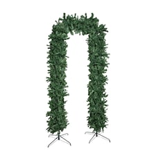 8ft (2.52m) Slimline Single Door Artificial Christmas Tree Arch in Green with 2000 Tips
