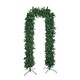 image 1 of 8ft (2.52m) Slimline Single Door Artificial Christmas Tree Arch in Green with 2000 Tips
