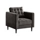 image 1 of Furniturebox Jolene Dark Grey Velvet Armchair