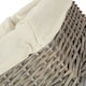 image 4 of Wicker Grey Wash Lined Storage Tray Grey | Grey | L