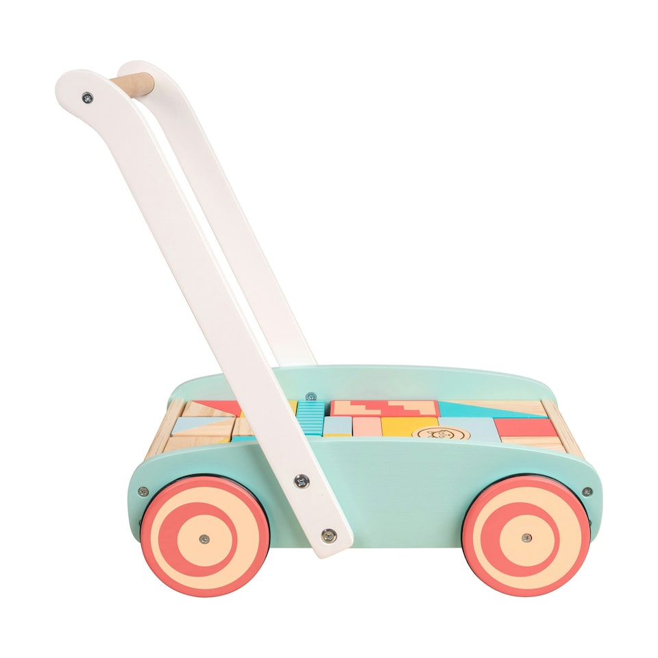 image 1 of Owl & Fox Wooden Baby Walker and Blocks - FSC® certified