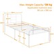 image 3 of Yaheetech Romantic 3ft Single Metal-Framed Bed with High Headboard White