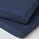image 1 of Homescapes Navy Cotton Fitted Cot Sheets 200 Thread Count, 2 Pack Blue | One Size