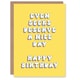 image 1 of Even Geeks Deserve Nice Day Yellow Retro Her Birthday Card