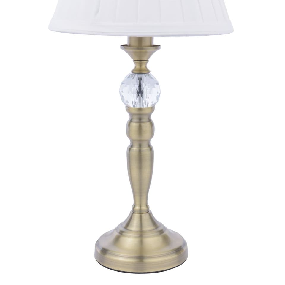 image 1 of Edwina Antique Brass Touch Table Lamp