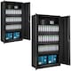 image 1 of Filing Cabinet Set of 2 - 5 height-adjustable shelves, lockable doors Black