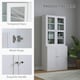 image 6 of HOMCOM Modern Bookcase, Display Storage Cabinet with Adjustable Shelves Grey