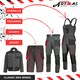 image 6 of ArtMas Grey Red Work Trousers for Men Durable Design with Knee Pad Pockets Reinforced Seams and Multi Functional Pockets Size UK44