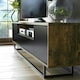 image 5 of TV Unit 200cm Rustic Industrial Oak with Black Doors and Metal Frame | Brown | Black | One Size | 1