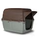 image 1 of Large Plastic Dog Kennel Outdoor Pet House Garden Shelter Weatherproof | Brown | Brown | S | 1