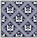 image 1 of Egyptian hieroglyphs in navy (Picture Frame) Grey | XL