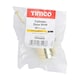 image 2 of Timco - Cylinder Door Stop - Polished Brass (Size 41mm - 1 Each)