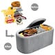 image 4 of Living and Home Modern Pleated Storage Ottoman - 78cm W x 38cm D x 38cm H
