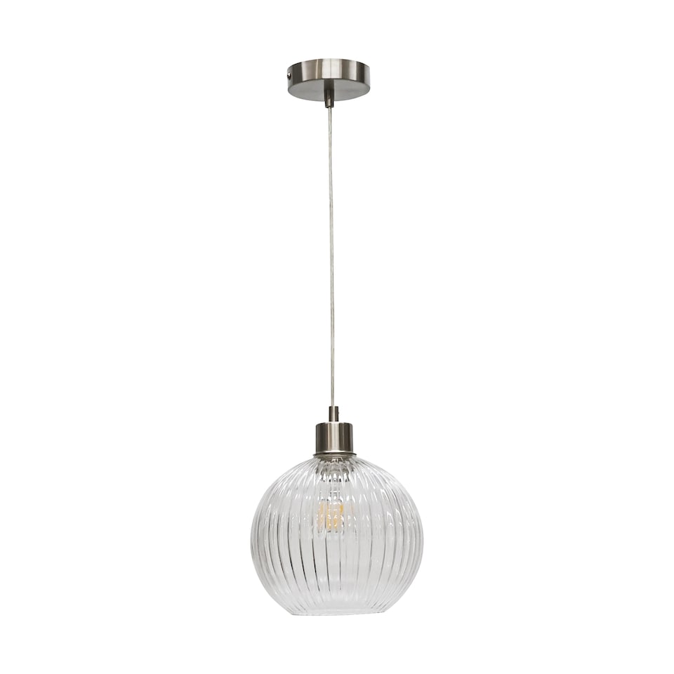 image 1 of Carss - Satin Nickel Ceiling Pendant Flex Suspension Kit for Shades | Chrome | Satin nickel plate | Small | 1