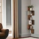 image 5 of 5 Tier Wall Mounted Floating Corner Shelf Rustic Brown Brown | One Size