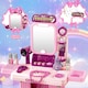 image 7 of Kids Beauty Vanity Set with Suitcase Dressing Table