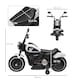 image 4 of HOMCOM 6V Electric Motorbike with Training Wheels, One-Button Start - White