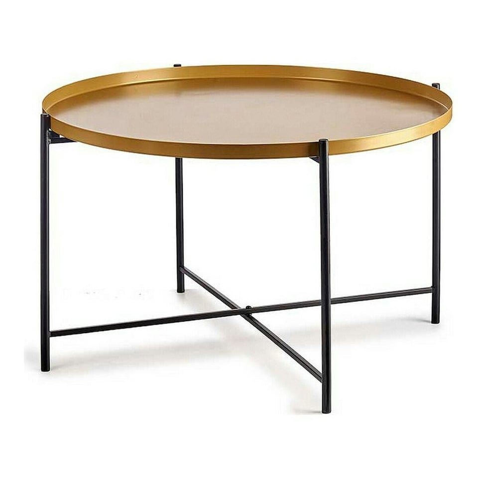 image 1 of Side table Black Golden Metal (76,5 x 46 x 76,5 cm) N/A