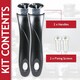 image 2 of SPARES2GO Frying Pan Handle Curved Black Bakelite Saucepan Pot Cookware Replacements (200mm, Pack of 2) Black