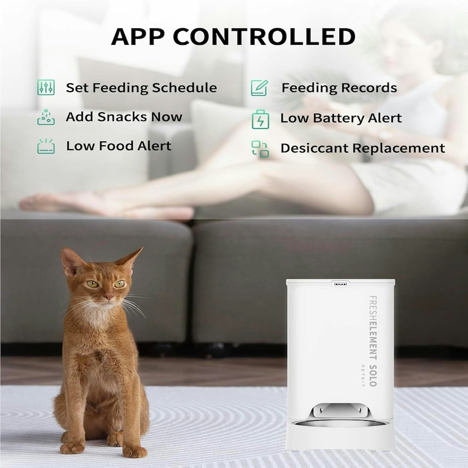 image 1 of PETKIT Fresh Element SOLO Smart Pet Food Feeder - White