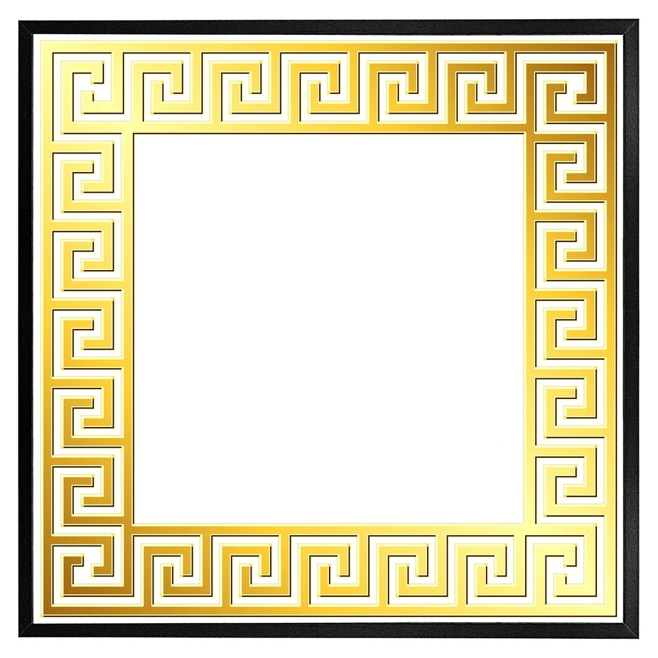 image 1 of Golden greek ornamental frame (Picture Frame) Black | XL