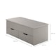 image 7 of Wooden Coffee Table With Lift Up Top and 2 Large Storage Drawers Bruges | Grey