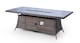 image 9 of Giardino Fire Pit 8 Seater Rectangle Rattan Dining Table Brown