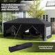 image 4 of Outsunny 3 x 6m Pop Up Gazebo Height Adjustable Party Tent w/ Storage Bag Grey
