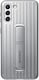 image 1 of Samsung Galaxy S21 Plus Silver Protective Standing Cover EF-RG996CJEGWW