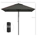 image 7 of Outsunny Sun Parasol with Vent, Table Umbrella for Patio, Garden, Pool, Grey