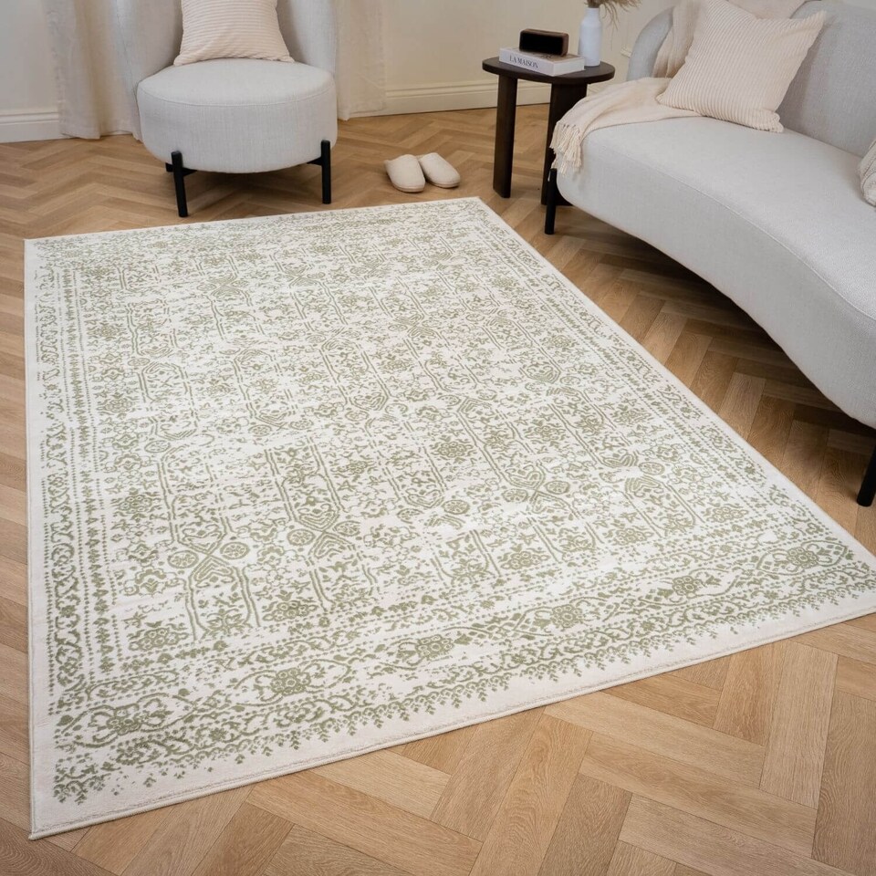 The Rugs Montana Collection Vintage Design Living Room Floor Rug | 3716 ...