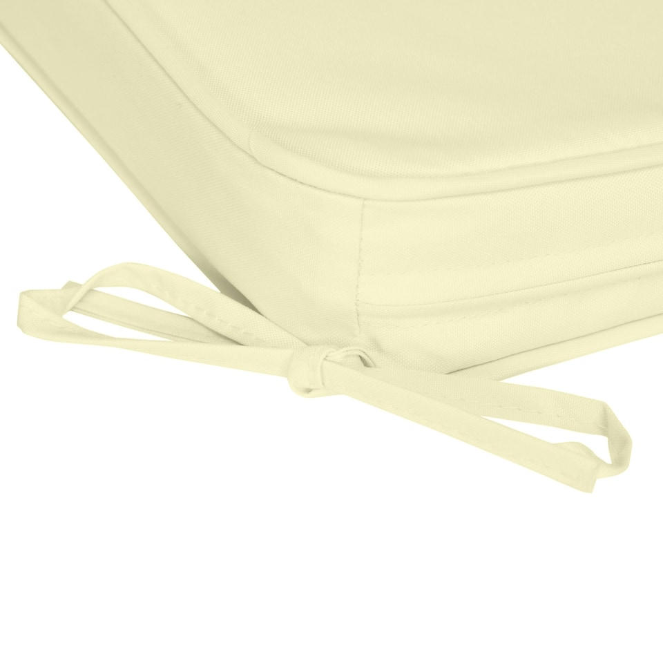 image 1 of Outsunny Set of 6 Chair Cushion Seat Pads Dining Chair w/ Straps Outdoor Grey 
