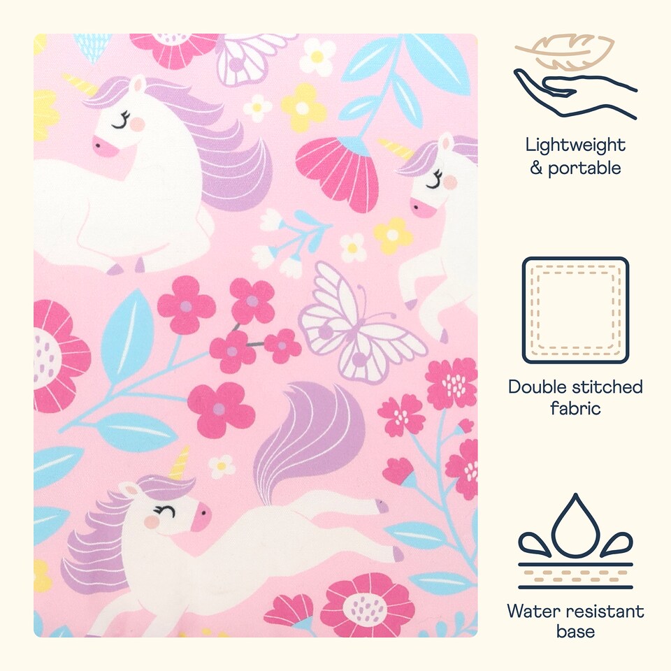 image 1 of Kids Unicorn Bean Bag Chair Purple Childrens Bean Bags | Pink | Purple | 1