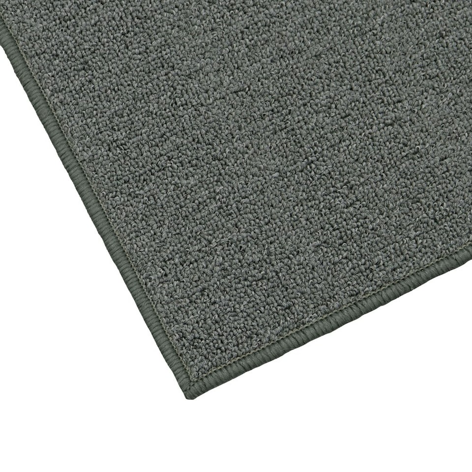 image 1 of JVL Eden Machine Washable Latex Backed Runner Doormat, 57x150cm, Grey