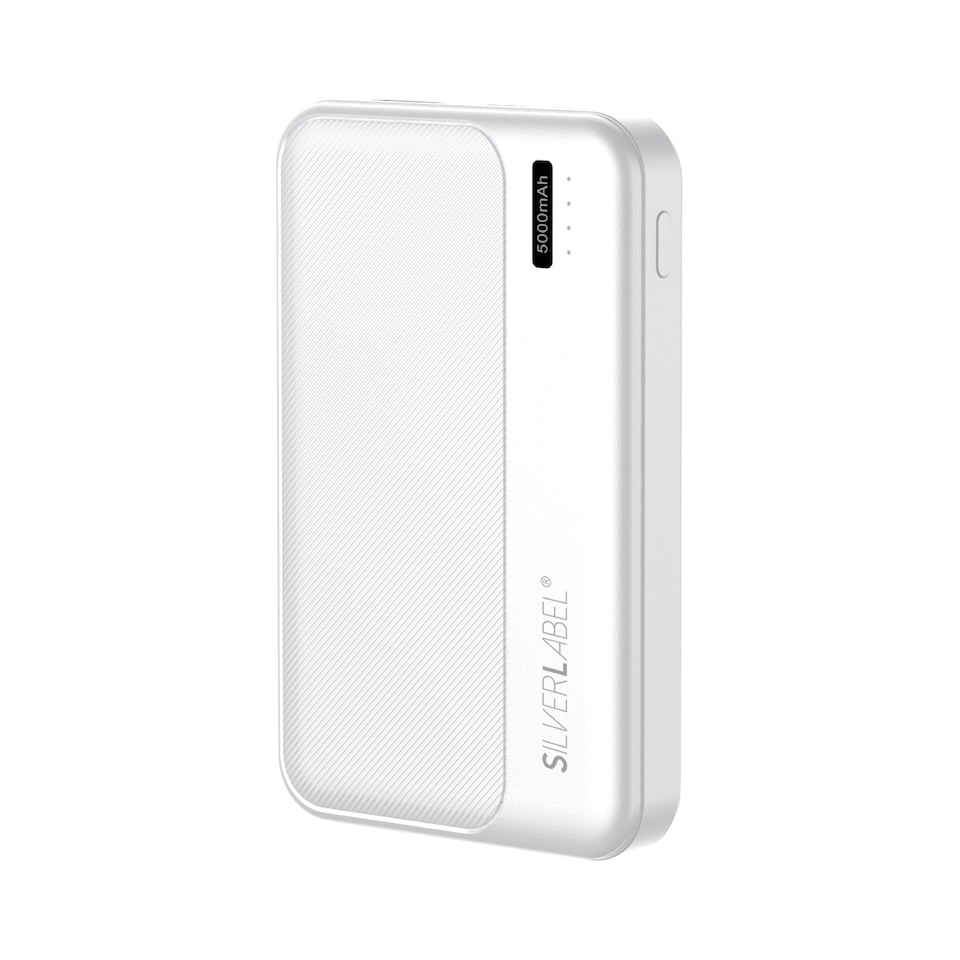 image 1 of SilverLabel 5000mAh Powerbank White