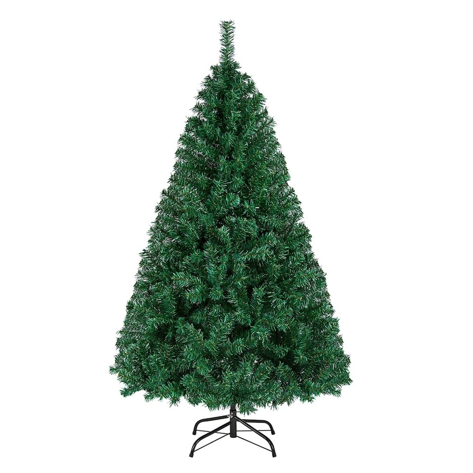 image 1 of Yaheetech 152cm Artificial Christmas Tree with 718 PVC Tips Green