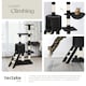 image 7 of Cat Tree Dominik - 144 cm, sisal cat scratching post, mice & anti-tip protection - Black