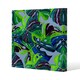 image 1 of hand drawn exotic plants (Canvas Print) 46 x 46 x 4cm