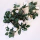 image 2 of White Roses Artificial Silk Flowers Garland 175cm