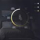 image 4 of Living and Home Modern 3-Ring Aluminum LED Pendant Light | Black