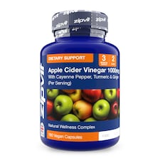 Zipvit Apple Cider Vinegar Complex – Natural Digestion Support, 180 Vegan Capsules, 3-Month Supply