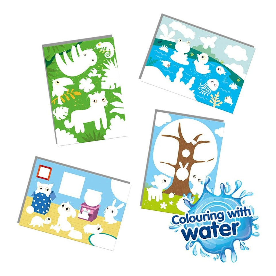 image 1 of SES CREATIVE Children's My First Colouring with Water Hidden Animals