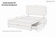 image 5 of Sloomy Alabama Steel Plush Divan Bed Base 2 Drawers Foot-End With 26 Inch Strutted Headboard | Grey | Steel | Small Double | 1