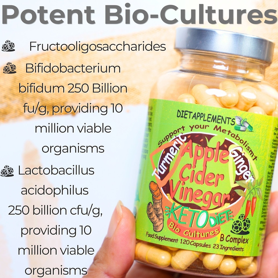 image 1 of Dietapplements Apple Cider Vinegar with the Mother, Vitamins, Minerals Complex