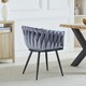 image 5 of Set of 2 Baiano Fabric Dining Chairs - Grey