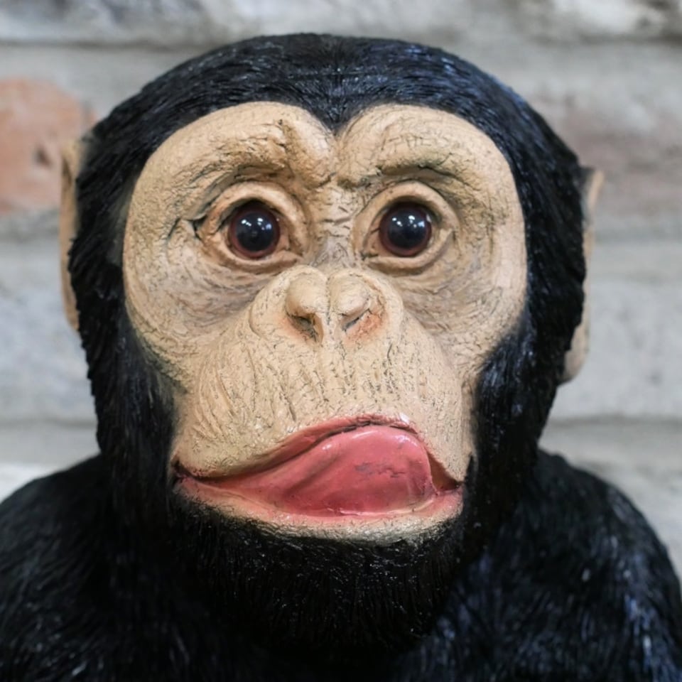 image 1 of Gifts Direct 2 U 'Up Yours' Monkey Headphone Holder Ornament | Black